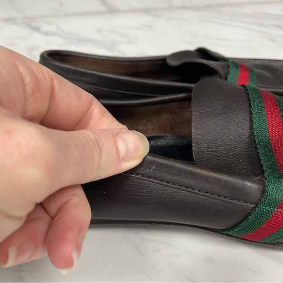 Gucci Sherry Line Leather Loafers - Picture 8 of 14